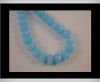 Faceted Glass Beads-18mm-Sea Blue