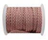 Flat Braided Cords-Style-2-12mm- Light Pink