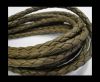 Fine Braided Nappa Leather Cords-6mm-TAUPE