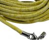 Round stitched nappa leather cord Vintage Yellow -4mm