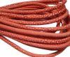 Fine Nappa-Snake-style-Strawberry red-4mm