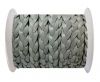 Flat 3-ply Braided Leather-SE-Light Grey-10MM