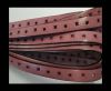 Flat Leather Cords With Square Holes-10mm-Pink