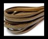Flat Leather Cords - Chess Style - 5mm-Natural