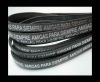 Flat Leather Cords - Amigas para siempre - 7mm -Grey