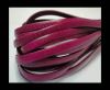 Flat Italian Nappa Leather Snake Style 5MM - Fuschia