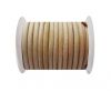 Round leather Cords - 6mm - Natural