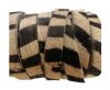 Hair-On Flat Leather-Brown Zebra Print-5MM