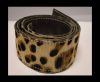 Hair-On Leather Belts-Leopard Skin-40mm