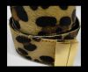 Hair-On Leather Belts-Leopard Print-40mm