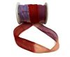 Hand dyed silk ribbons - Coral Sap
