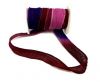 Hand dyed silk ribbons - Grape Wine