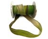 Hand dyed silk ribbons Green