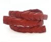 Nappa leather punch style - Red- 14mm