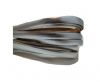 Italian Flat Leather-silver 10mm