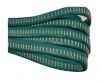 Italian Flat Leather- Horz Stitched - Turquoise