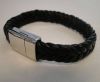 Unisex Leather Bracelet MLBSS-3