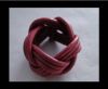 Leather-Ring-Dark Pink