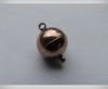 brass Magnetic clasp Antique Copper - 10mm
