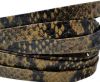 Nappa Leather Flat- python senape 10mm