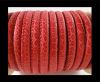 imitation nappa leather 6mm Snake-Patch-Style - Red
