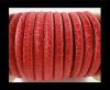 imitation nappa leather 6mm Snake-Patch-Style - Red