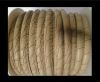 faux nappa leather 6mm Snake-Style-Cross-Style-Light Brown