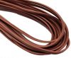 Flat Nappa Leather cords - 5mm - old rose