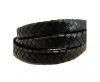 Oval Regaliz braided cords - SE-Black