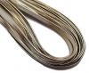 Flat Nappa Leather cords - 5mm - platinum