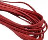 Flat Nappa Leather cords - 5mm - Raza red