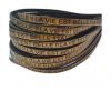 Real Flat Leather-LA VIE EST BELLE-Metallic Bronze