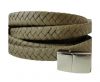 Real Nappa Flat Woven Cords - 15 mm - Army green