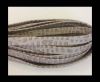 Real Nappa Leather Flat- snake style-beige-10mm