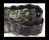 Real Nappa Leather - Wave Style - 20mm-Black