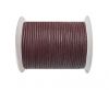Round leather cord 2mm-RED WINE