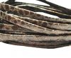 RNL-Flat folden renforced-5mm Pyton dark brown