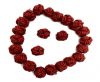 Leather Beads -12mm-Red