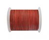 Round Leather Cord 4mm-Vintage Red