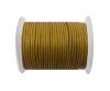 Round leather cord-2mm-metallic gold