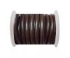 Round Leather Cord -5mm - coffee