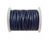 Round Leather Cord -5mm - Dark Blue
