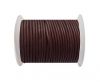 Round Leather Cord SE/R/Bordeaux - 2mm