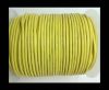 Round Leather Cord-1,5mm-plain-CANARY