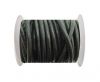 Round Leather Cord - Black-5mm
