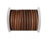 Round leather Cords - 6mm - Dark Natural