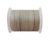 Round Leather Cord -  SE.M.Beige - 3mm