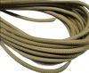 Round stitched nappa leather cord -Beige