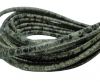 Round stitched nappa leather cord 4 mm - Python Green