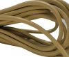 Round stitched nappa leather cord Dark Cream-4mm